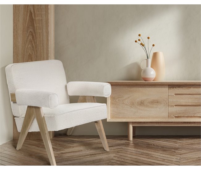Conforama Sillón decorativo ARTEMISA blanco Rebajas de fin de temporada