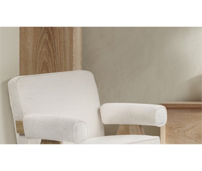 Conforama Sillón decorativo ARTEMISA blanco Rebajas de fin de temporada