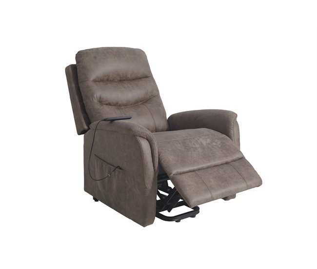 Conforama Sillón CORI relax eléctrico con masaje LIFT UP marrón Outlet online