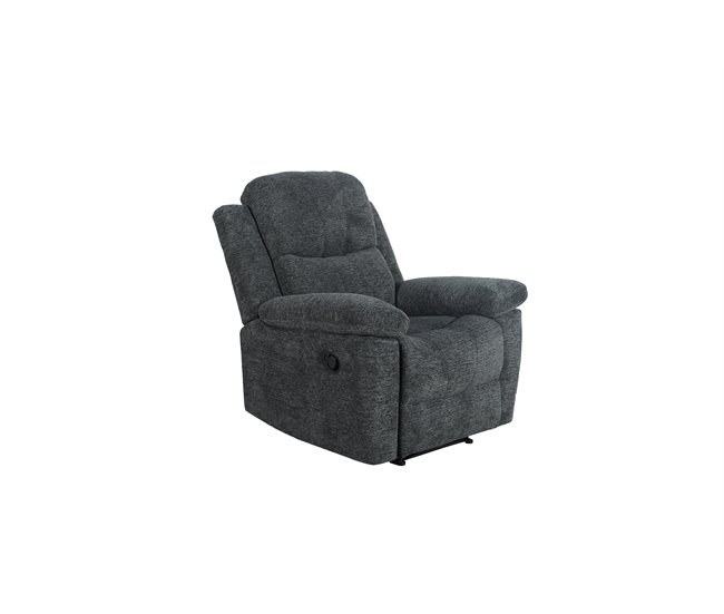 Conforama Sillón ALYSA relax manual gris oscuro En oferta
