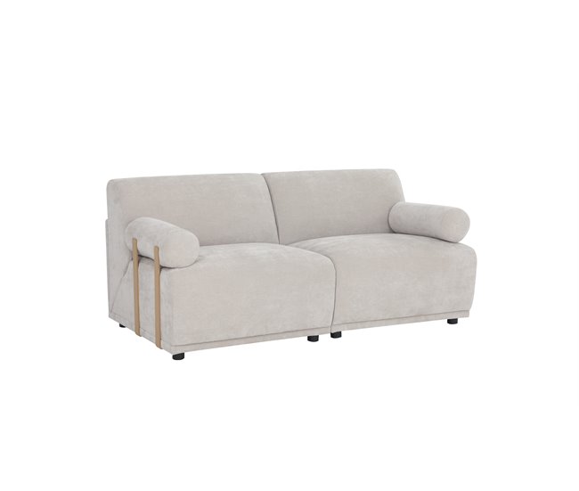 Conforama Sofá CISNE 3 plazas fijo beige  Rebajas baratas