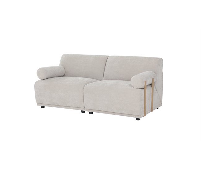 Conforama Sofá CISNE 3 plazas fijo beige  Rebajas baratas