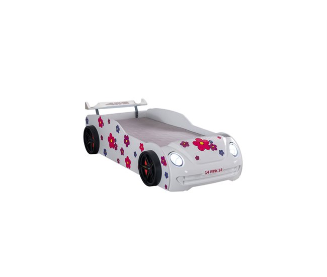 Conforama Cama coche 90X190 HAWAI con Led´s en frente