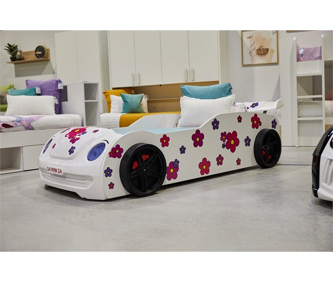 Conforama Cama coche 90X190 HAWAI con Led´s en frente Ventas relámpago