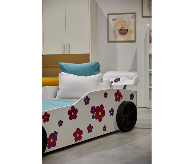 Conforama Cama coche 90X190 HAWAI con Led´s en frente Ventas relámpago