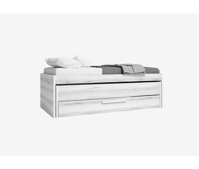 Conforama Cama nido 90x190cm SNOW color gris y blanco Tienda