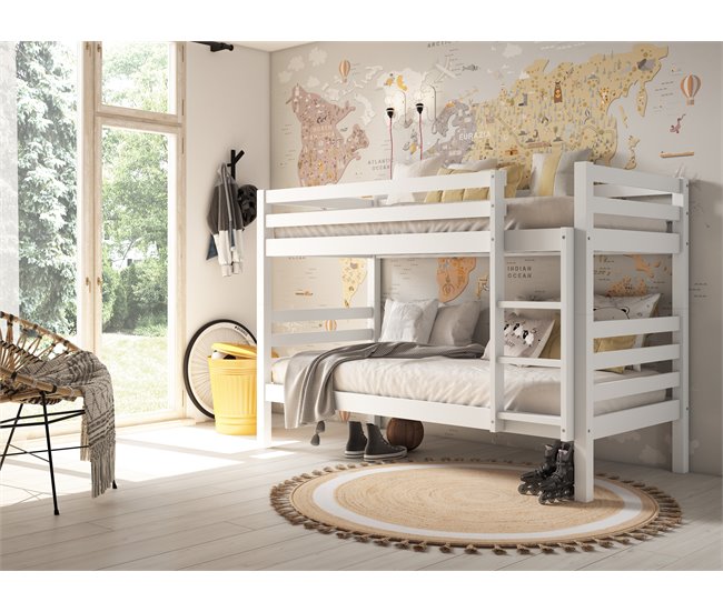 Conforama Litera MIX II 90x190 cm color blanco Superdescuento