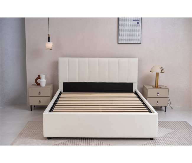 Conforama Cama abatible 160x200cm color blanco DREAM II Tienda de fábrica