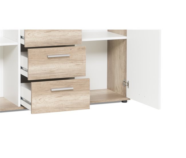 Conforama Aparador con 2 puertas y 4 cajones IBIZA En oferta