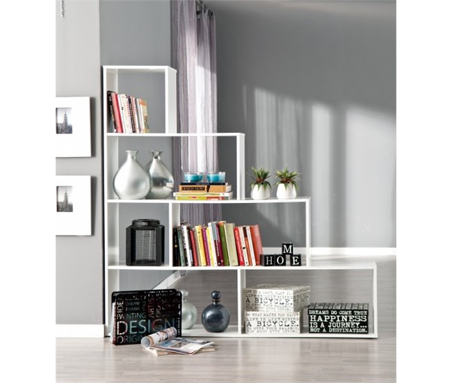 Conforama Estantería de 6 huecos color Blanco STEP Última moda