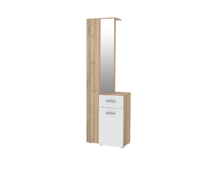 Conforama Recibidor LOTHAL color roble/blanco Rebajas de fin de temporada