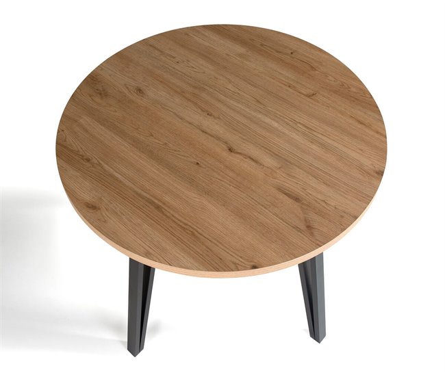 Conforama Mesa de cocina fija XANA de diámetro 90cm Devoluciones gratuitas