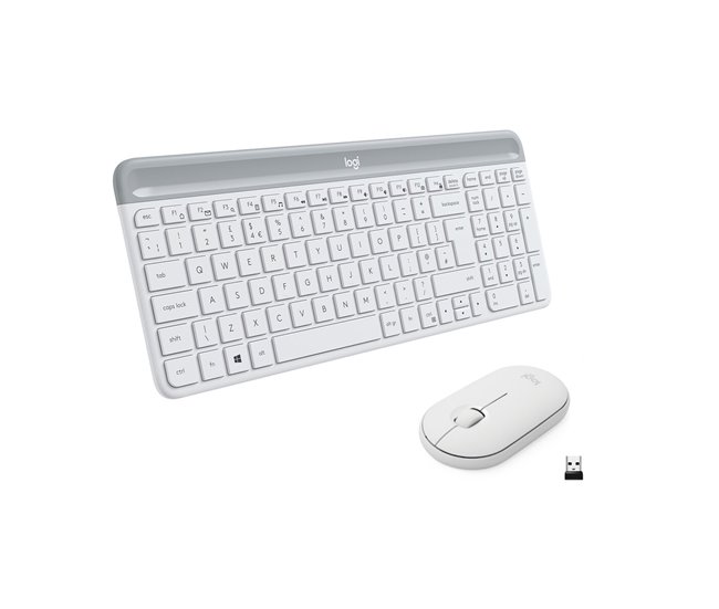 Conforama Teclado Logitech 920-009197 Blanco QWERTY Gran oferta