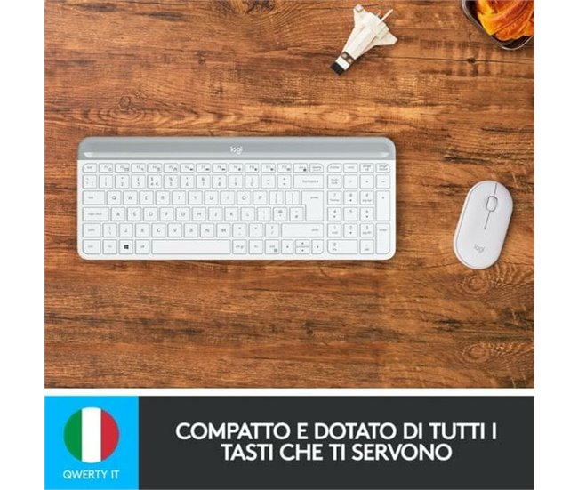 Conforama Teclado Logitech 920-009197 Blanco QWERTY Gran oferta