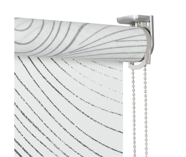 Conforama Estor Enrollable Traslúcido Waves Blanco 75 X 250cm Limitado a 3 días