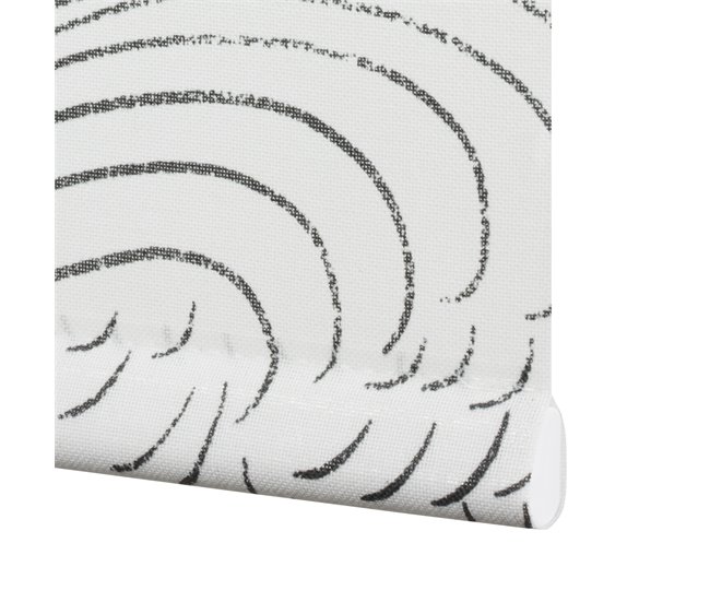 Conforama Estor Enrollable Traslúcido Waves Blanco 75 X 250cm Limitado a 3 días