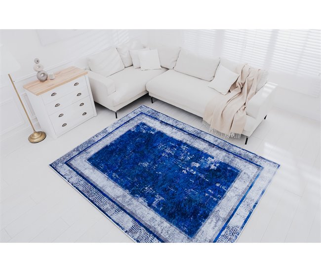 Conforama Alfombra lavable MIRO 51676.813 Griego vintage marco antideslizante - oscuro 160x220 cm Precios de Black Friday