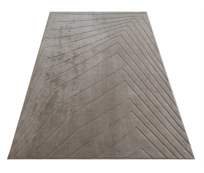 Conforama Alfombra NEW CRYSTEL 160x230cm color café Libre de impuestos