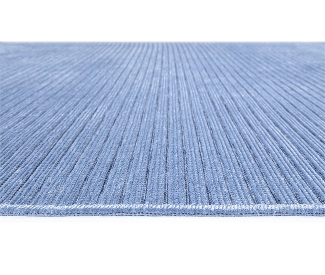 Conforama Alfombra algodón RIVA 120x170cm color azul Oferta exclusiva