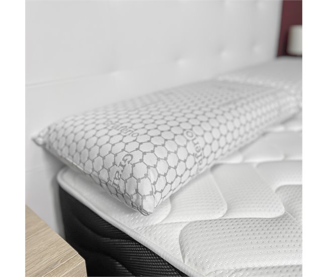 Conforama Pack 2 Almohadas Viscoelásticas 70 x 40 cm Carbono Plus | Máximo Confort y Excelente Adaptabilidad con Propiedades Antiestrés En oferta