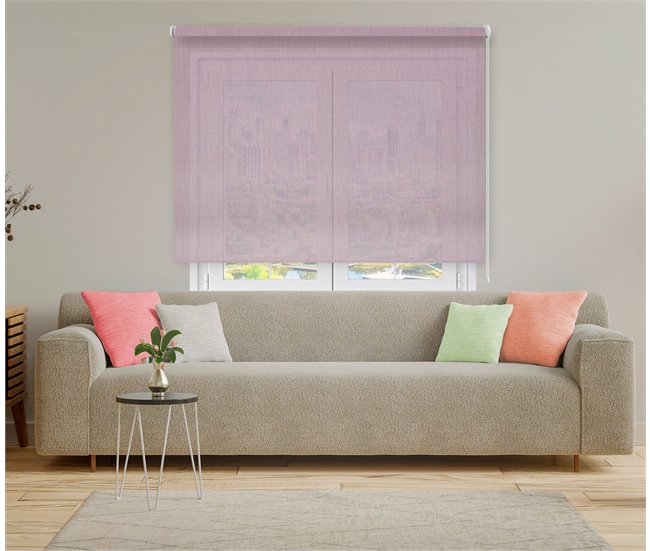 Conforama Estor Enrollable Miami En Color Malva Gran oferta