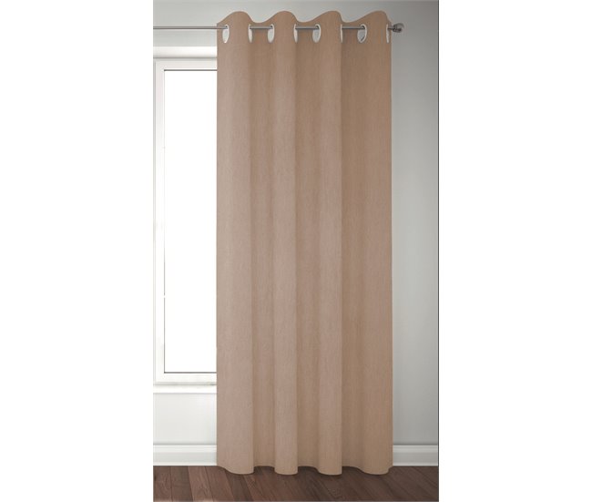 Conforama Visillo DENZEL 140x280 cm. color camel Oferta especial