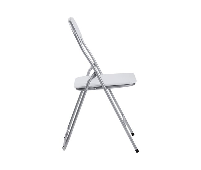 Conforama Pack 4 Sillas Plegables Acolchadas Eleonor Blancas 44x46x79cm 7house Libre de impuestos