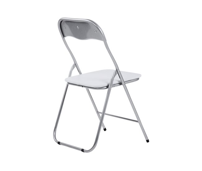 Conforama Pack 4 Sillas Plegables Acolchadas Eleonor Blancas 44x46x79cm 7house Libre de impuestos