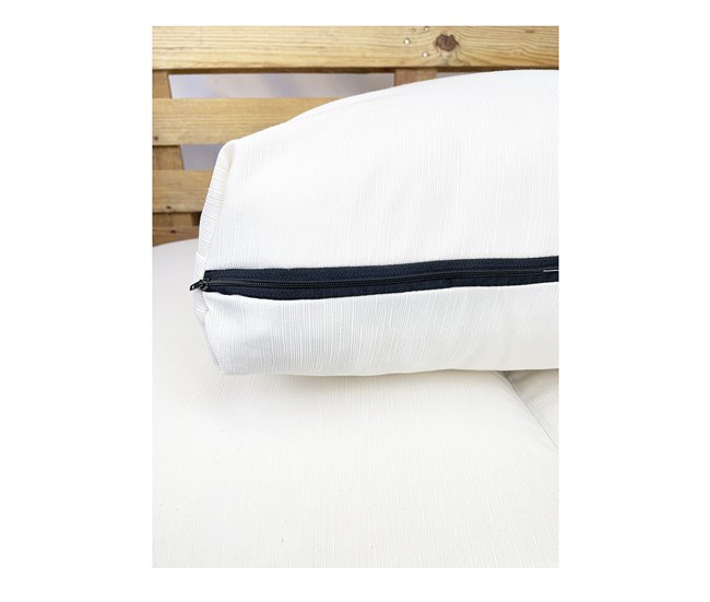 Conforama Acomoda Textil – Cojines Sofá Palets 2 Plazas Desenfundable y Lavable 120x80cm. NO INCLUYE PALETS. (Beige) Ofertas de temporada