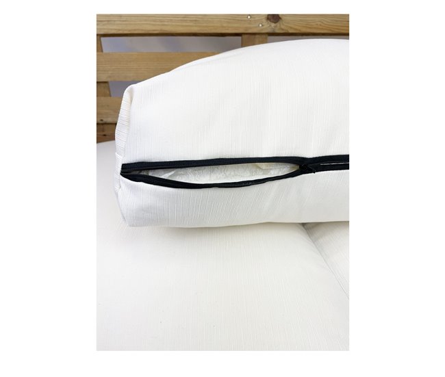 Conforama Acomoda Textil – Cojines Sofá Palets 2 Plazas Desenfundable y Lavable 120x80cm. NO INCLUYE PALETS. (Beige) Ofertas de temporada