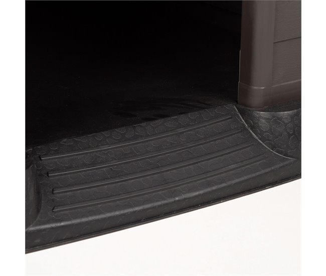 Conforama Curver Caseta perro marrón de resina c/suelo elevado y sistema de ventilación 95x99x99 cm En línea