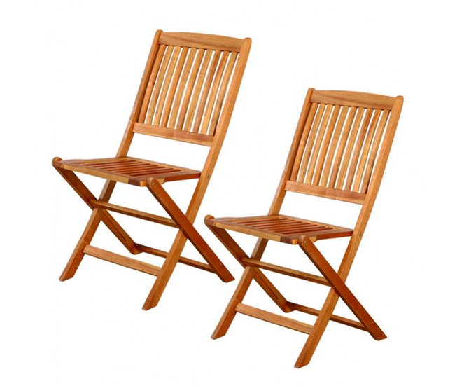 Conforama Set 2 sillas jardín para exterior Aktive Garden