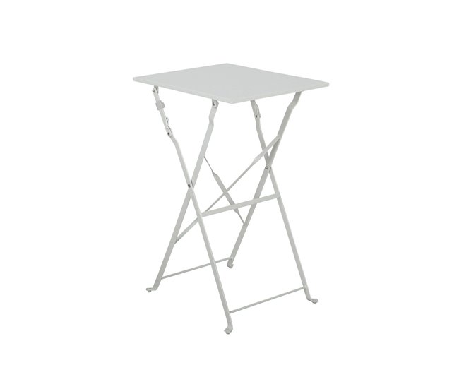 Conforama Conjunto de Terraza Plegable Metálico de 2 Sillas y Mesa Cuadrada Bistreau Blanco Thinia Home Los más vendidos